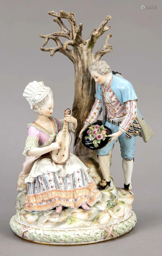 Lovers at a tree, Meissen, Kna