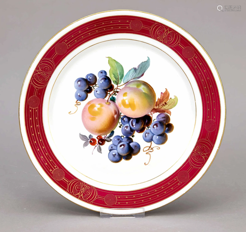 Art Nouveau plate, Meissen, ma