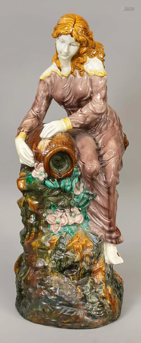 Large majolica figure, 20th c.