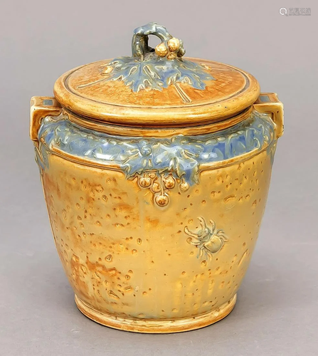 Art Nouveau lidded vessel, GuÃ©