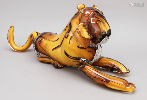 Reclining tiger, probably Ital