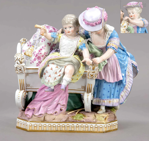 Group of figures, Meissen, Kna