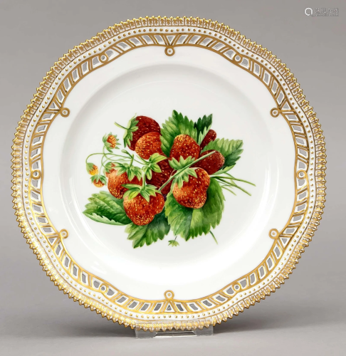 Plate, Royal Copenhagen, late