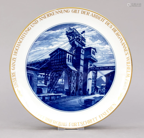 Wall plate, Meissen, 1950s, de