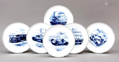 Six collector's plates, Meisse