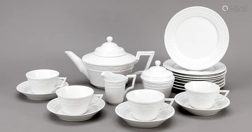 Tea service for eight persons,