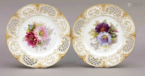 Two dessert plates, KPM Berlin