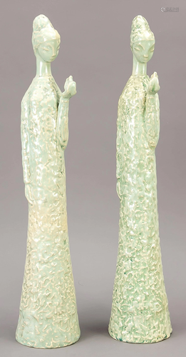 Two ceramic sculptures, Stela