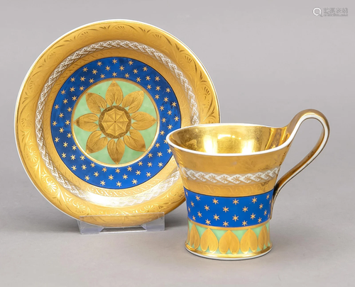 Cup and saucer, KPM Berlin, c.