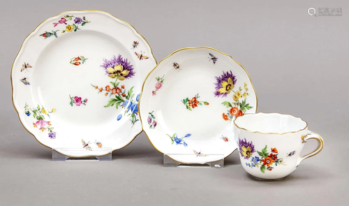 Mocha set, 3-piece, Meissen, 1