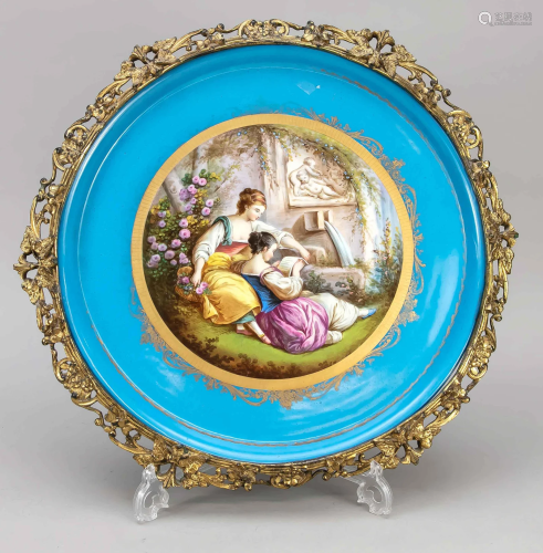 Round plate in Sevres style, F