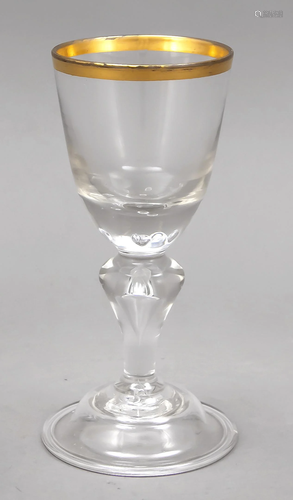 Goblet glass, beginning of the