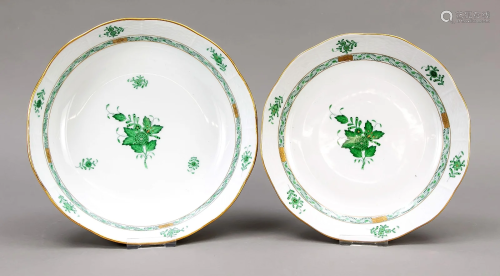 Two bowls, Herend, mark after