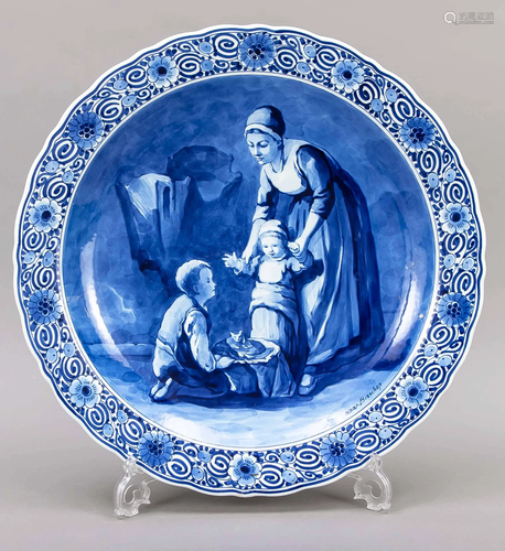 Large plate, Delft, Porceleyne