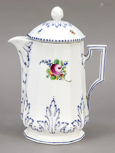 Jug with lid, Nymphenburg, mar