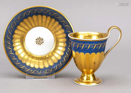 Cup and saucer, KPM Berlin, cu