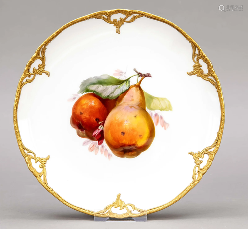 Fruit plate, KPM Berlin, year