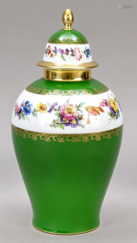 Lidded vase, Lindner, Bavaria,