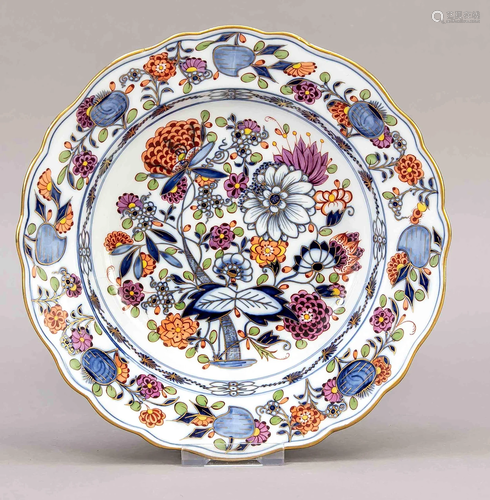 Deep plate, Meissen, Kanuff sw