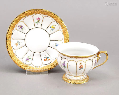 Mocha cup with saucer, Meissen