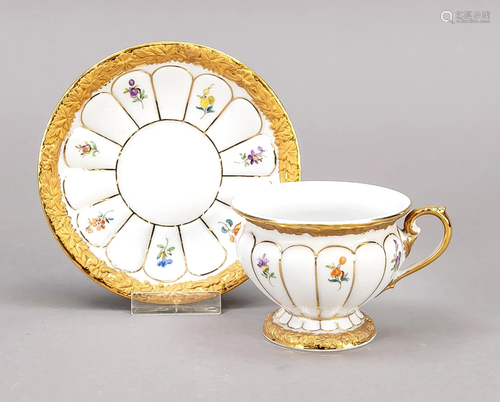 Mocha cup with saucer, Meissen