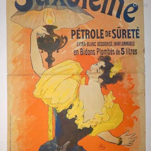 Jules CHERET (1836-1932) « Saxoléine, Pétrole de Sûreté ». I...