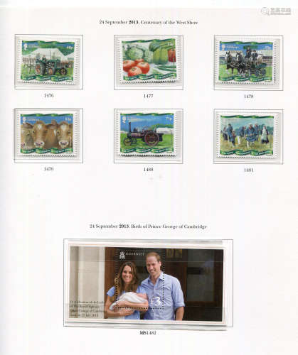 A collection of Channel Islands and Isle of Man stamps in ni...