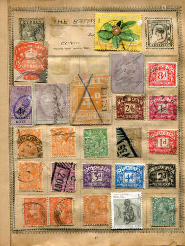 A collection of Great Britain stamps from Victoria to Elizab...