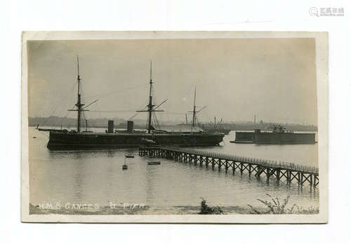 Four albums containing approximately 440 postcards of naval ...