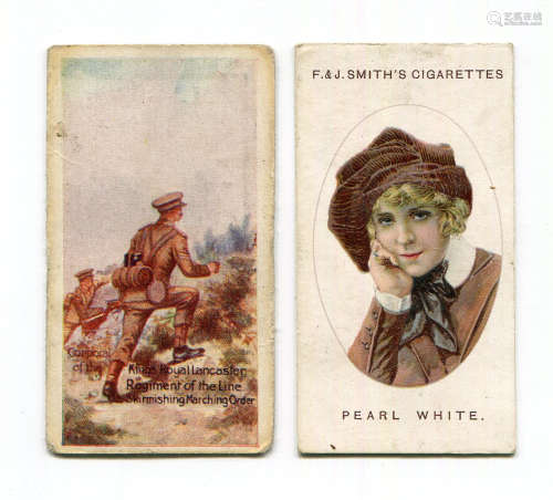 A collection of cigarette cards in an album, the majority od...