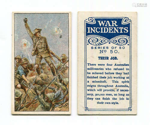 A collection of cigarette cards, including a set of 50 Briti...
