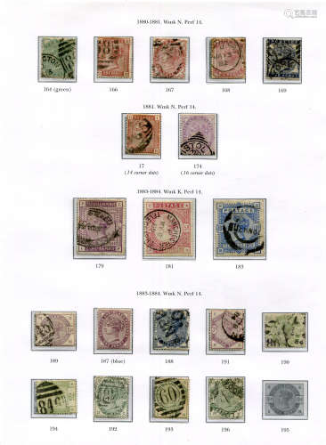 A collection of Great Britain stamps in a Stanley Gibbons pr...