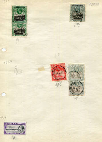 An early stamp collection (up to 1950) in five large lever a...