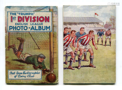 FOOTBALL. Five 'The Triumph' photo albums, comprising '1st D...
