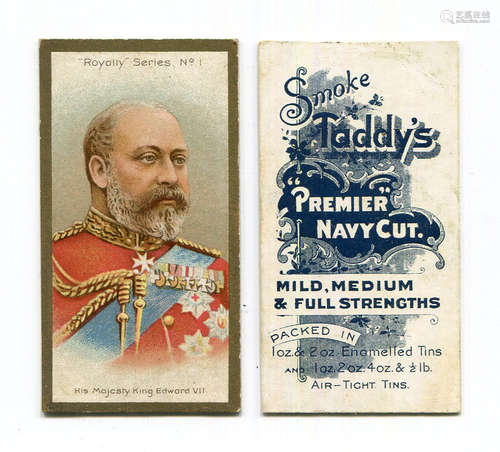 A set of 25 Taddy 'Royalty Series' cigarette cards circa 190...