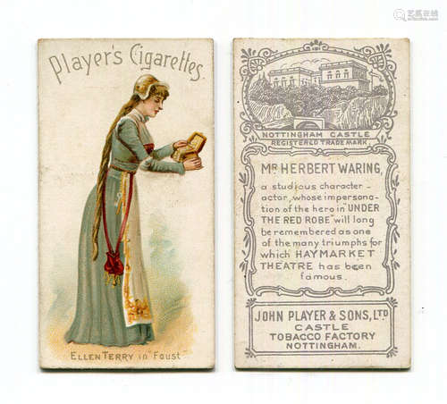 A set of 25 Players 'Actors & Actresses' cigarette cards cir...