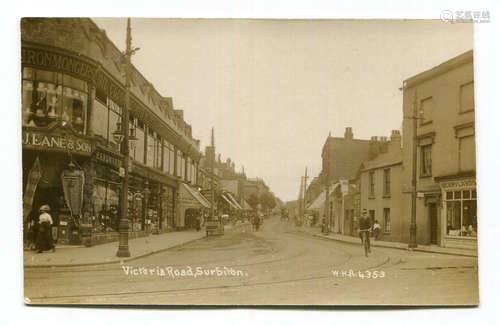 A collection of 30 postcards of Surbiton, including photogra...