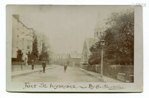 A collection of approximately 50 postcards of Cornish topogr...