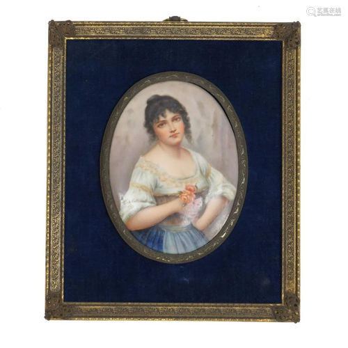 Antique Porcelain Plaque