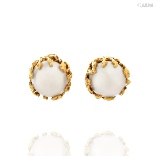 Akoya Pearl and 14K Earrings