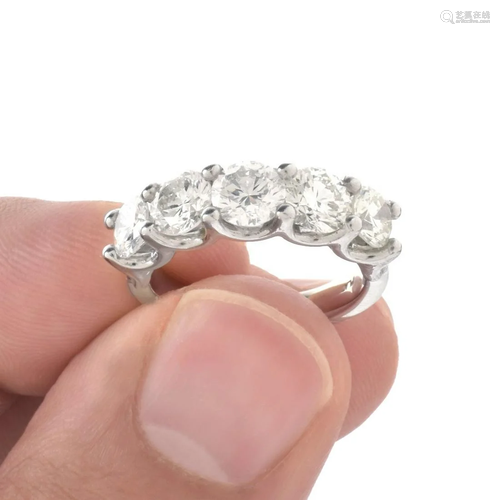 Diamond and Platinum Ring