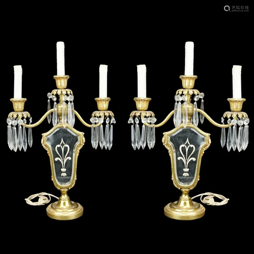 Pair of Candelabra Lamps