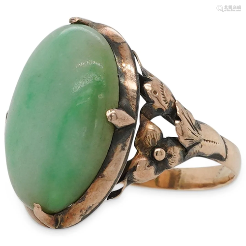 14K Gold & Jadeite Ring