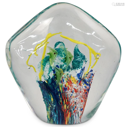 Murano Art Glass Paperweight Figurine