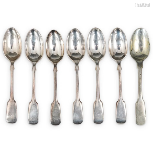 (7Pc) Antique Sterling Silver Spoons
