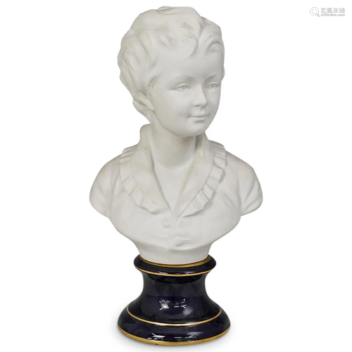 Limoges Goumot Labesse Bisque Porcelain Bust