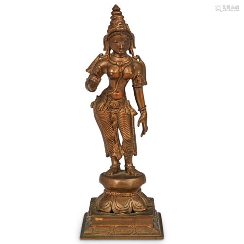 Antique Vishnu Bronze Sculpture