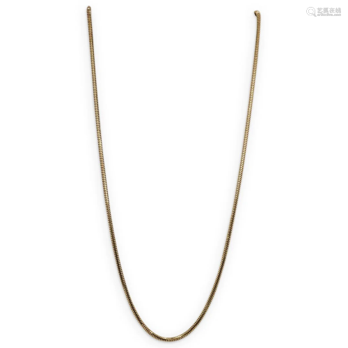Italian 14k Gold Snake Chain Necklace