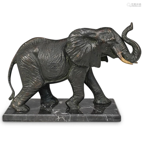 Large Bronze Elephant Sculpture