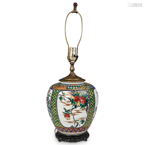 Imari Porcelain Lamp